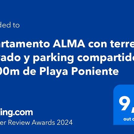 Apartamento Alma Con Terreno Privado Y Parking Compartido - A 800M De Playa Poniente بينايدورم المظهر الخارجي الصورة