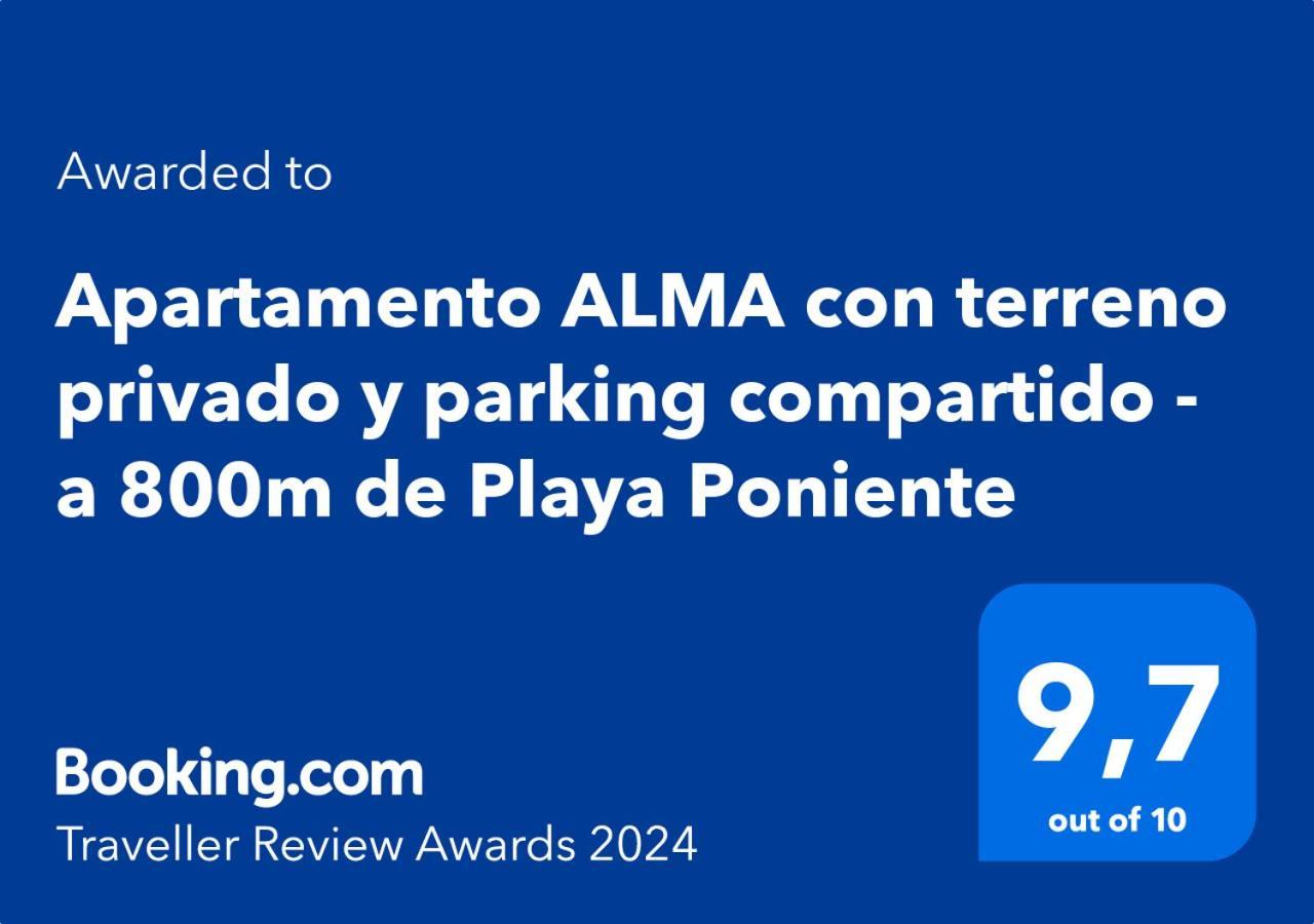 Apartamento Alma Con Terreno Privado Y Parking Compartido - A 800M De Playa Poniente بينايدورم المظهر الخارجي الصورة
